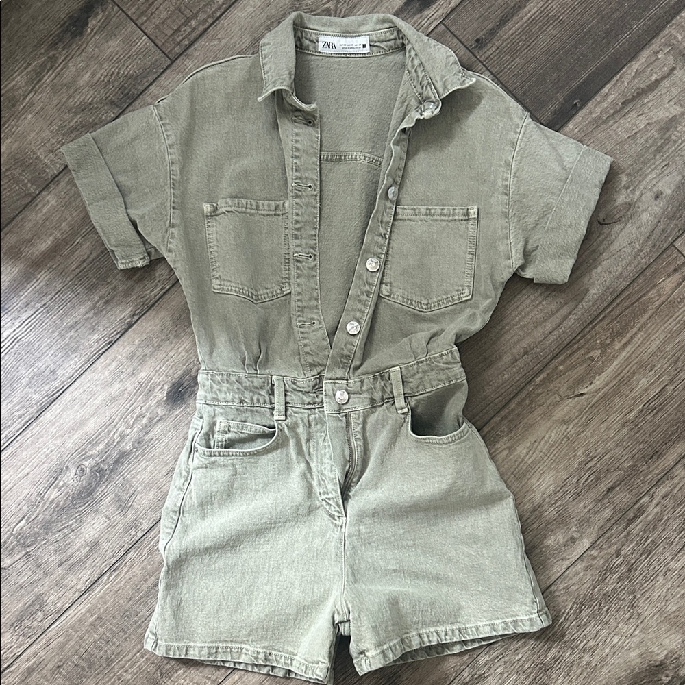 Zara denim romper